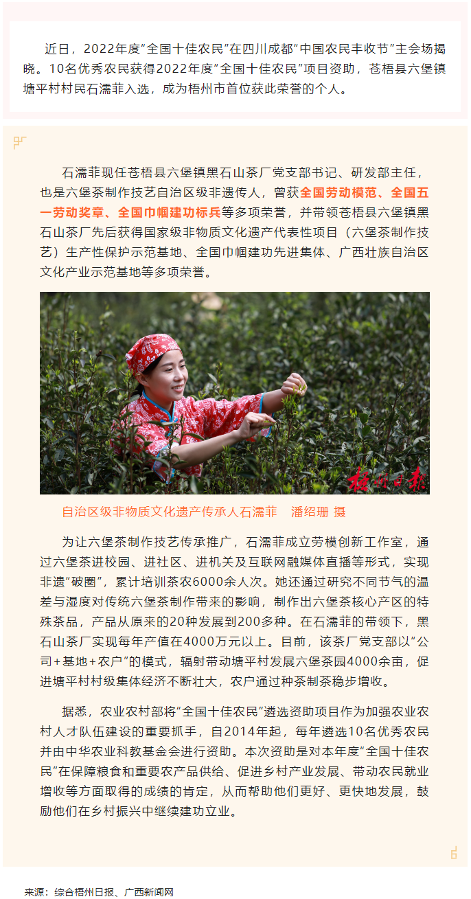 2022年&ldquo;全國(guó)十佳農(nóng)民&rdquo;揭曉 全國(guó)勞模石濡菲上榜！.png