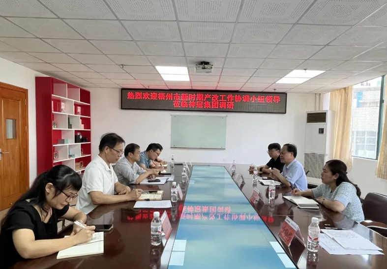 【產(chǎn)改工作進(jìn)行時】謝善高到廣西神冠膠原生物集團(tuán)有限公司調(diào)研產(chǎn)業(yè)工人隊伍建設(shè)改革工作情況