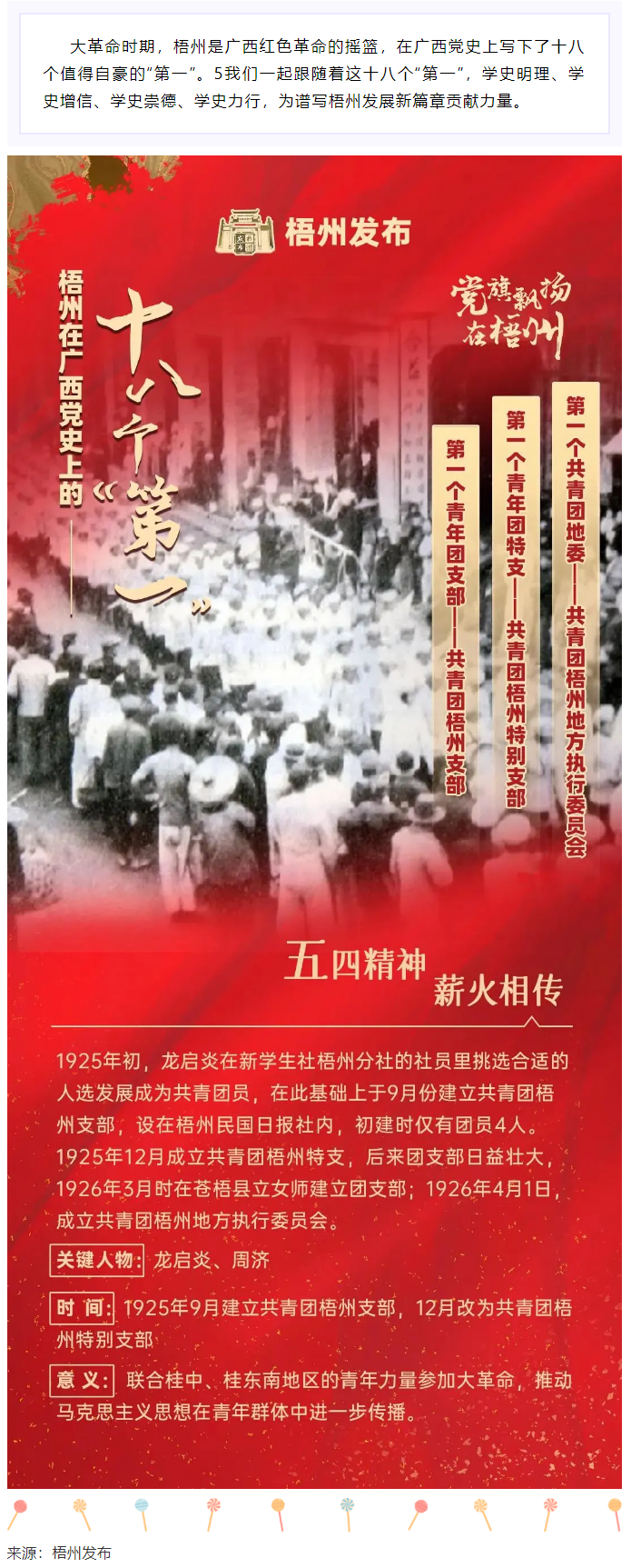 【職工學(xué)黨史】梧州的18個(gè)&ldquo;第一&rdquo;之⑾丨廣西第一個(gè)共青團(tuán)地委、第一個(gè)青年團(tuán)特支、第一個(gè)青年團(tuán)支部.png