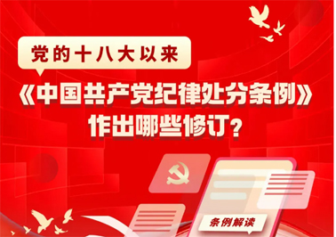 黨的十八大以來，《中國共產(chǎn)黨紀(jì)律處分條例》作出哪些修訂？