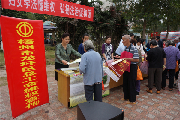 龍圩區(qū)總開展迎“三八”婦女維權(quán)月普法活動(dòng)